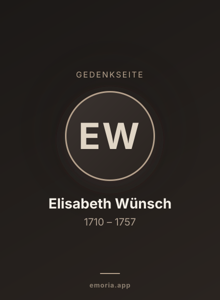 Gedenkportrait von Elisabeth Wünsch