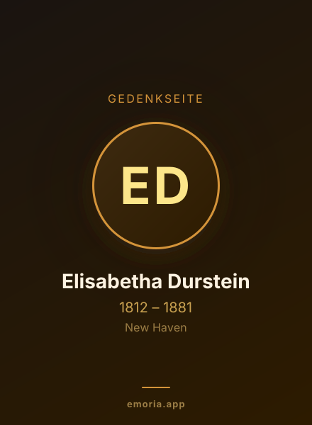 Gedenkportrait von Elisabetha Durstein