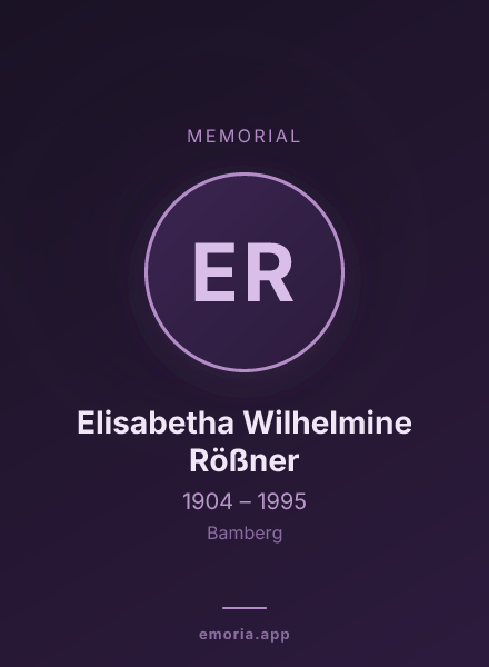Memorial portrait of Elisabetha Wilhelmine Rößner