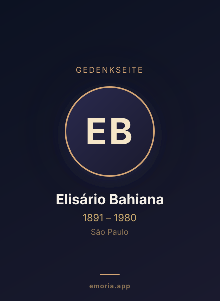 Gedenkportrait von Elisário Bahiana