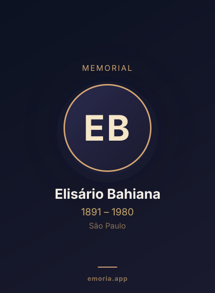 Memorial portrait of Elisário Bahiana