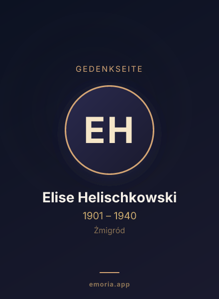 Gedenkportrait von Elise Helischkowski