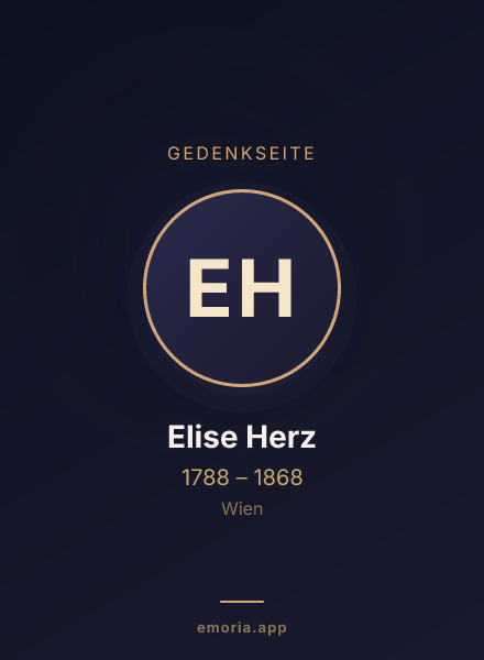 Gedenkportrait von Elise Herz