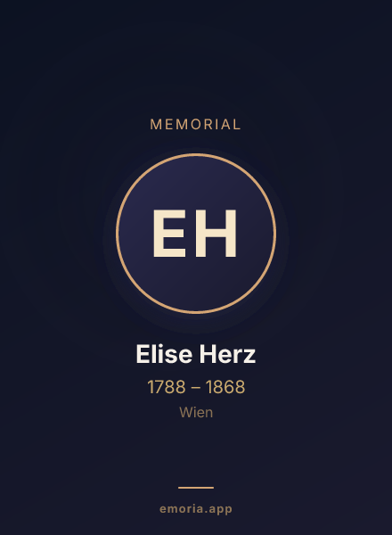 Memorial portrait of Elise Herz