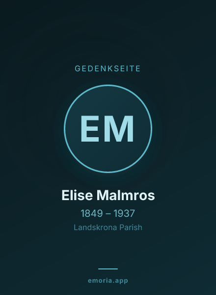Gedenkportrait von Elise Malmros