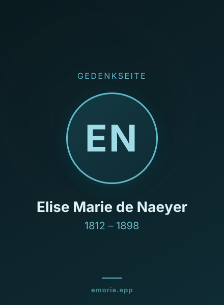 Gedenkportrait von Elise Marie de Naeyer