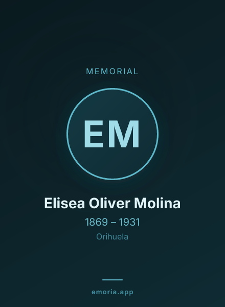 Memorial portrait of Elisea Oliver Molina