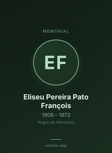 Memorial portrait of Eliseu Pereira Pato François