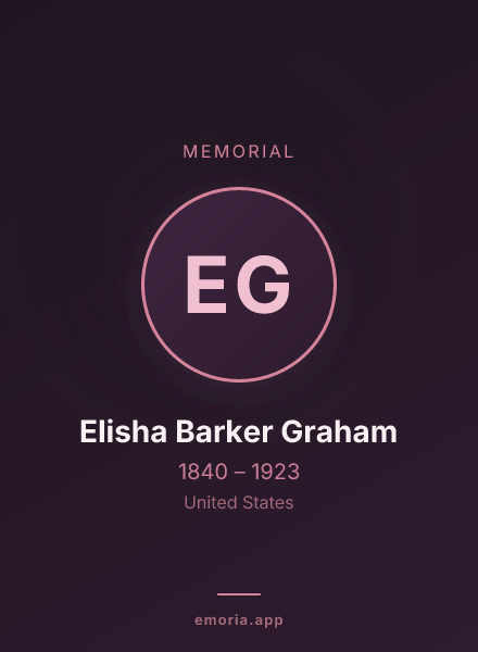Memorial portrait of Elisha Barker Graham