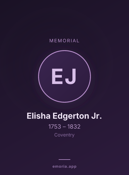 Memorial portrait of Elisha Edgerton Jr.