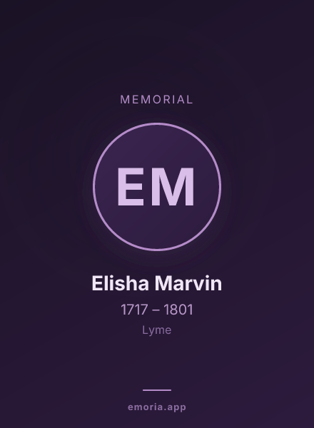 Memorial portrait of Elisha Marvin