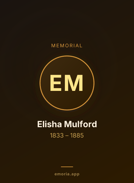 Memorial portrait of Elisha Mulford