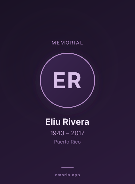 Memorial portrait of Eliu Rivera