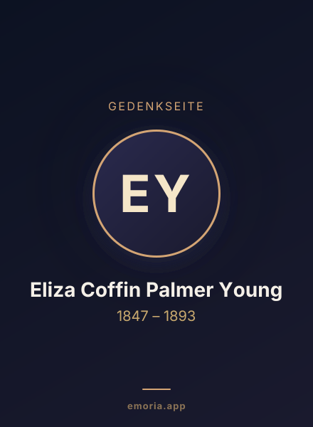 Gedenkportrait von Eliza Coffin Palmer Young