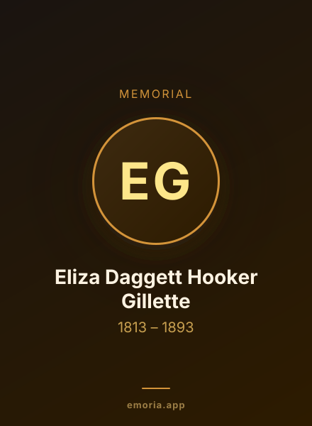 Memorial portrait of Eliza Daggett Hooker Gillette