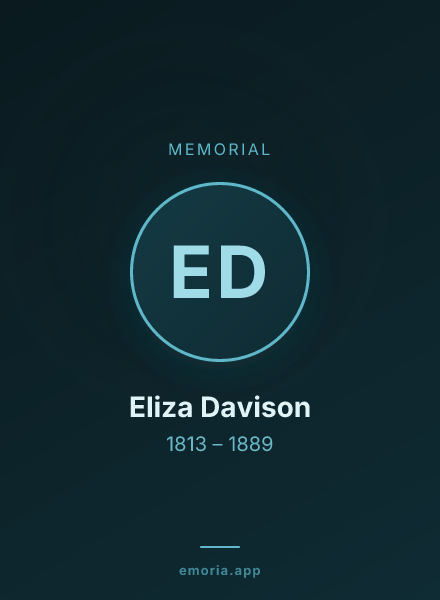 Memorial portrait of Eliza Davison