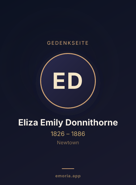 Gedenkportrait von Eliza Emily Donnithorne