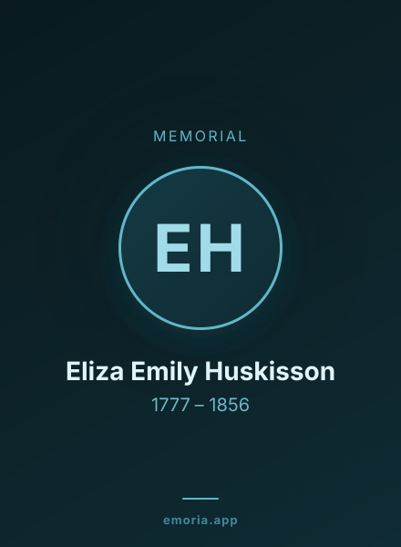 Memorial portrait of Eliza Emily Huskisson