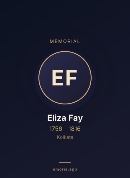 Memorial portrait of Eliza Fay