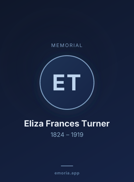 Memorial portrait of Eliza Frances Turner