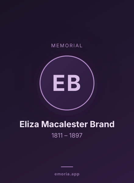 Memorial portrait of Eliza Macalester Brand