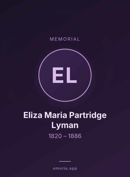 Memorial portrait of Eliza Maria Partridge Lyman
