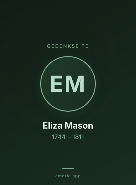 Gedenkportrait von Eliza Mason
