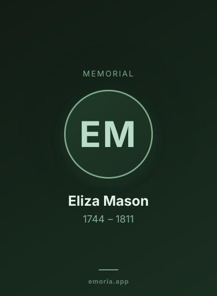 Memorial portrait of Eliza Mason
