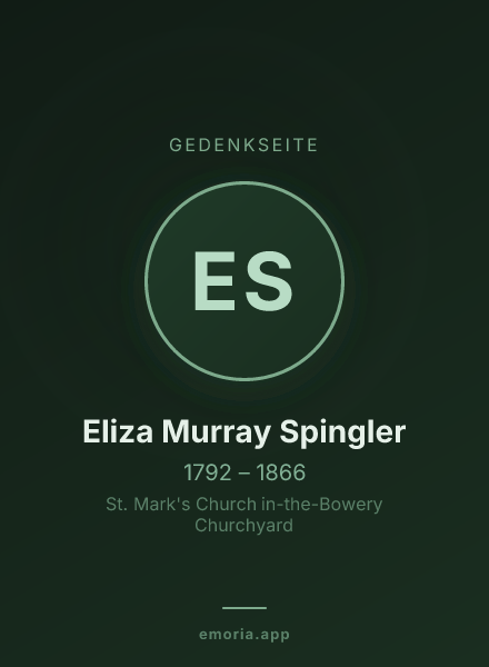 Gedenkportrait von Eliza Murray Spingler