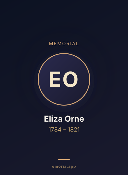Memorial portrait of Eliza Orne