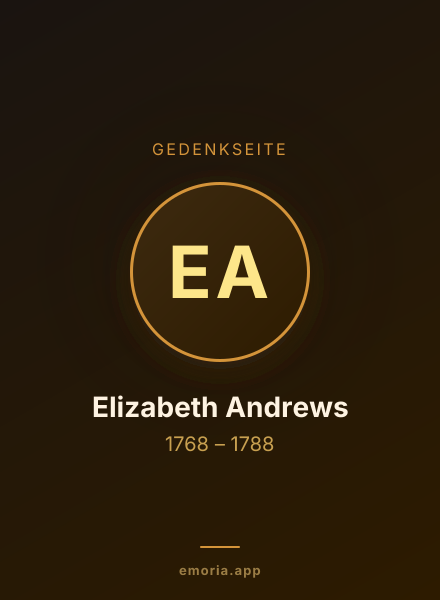 Gedenkportrait von Elizabeth Andrews