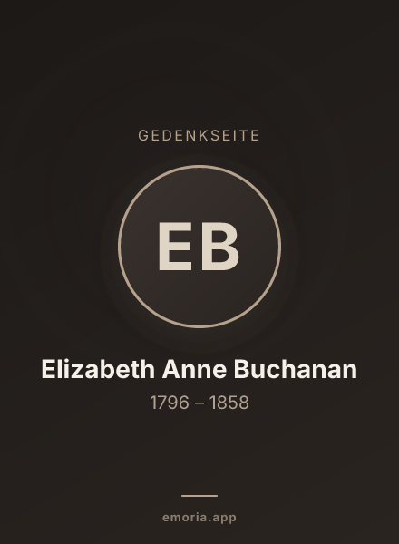 Gedenkportrait von Elizabeth Anne Buchanan
