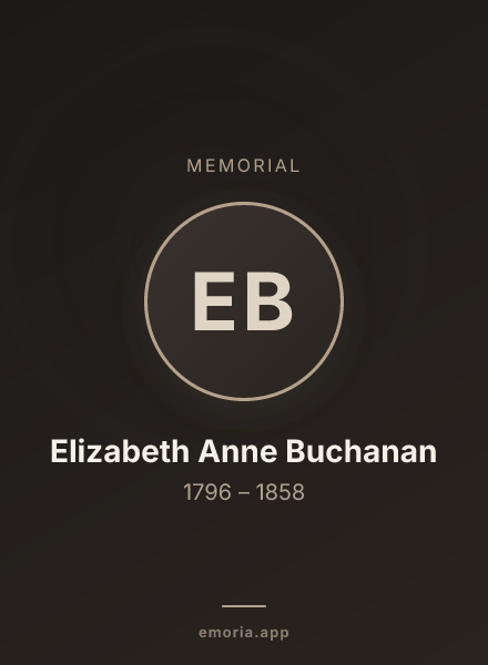 Memorial portrait of Elizabeth Anne Buchanan