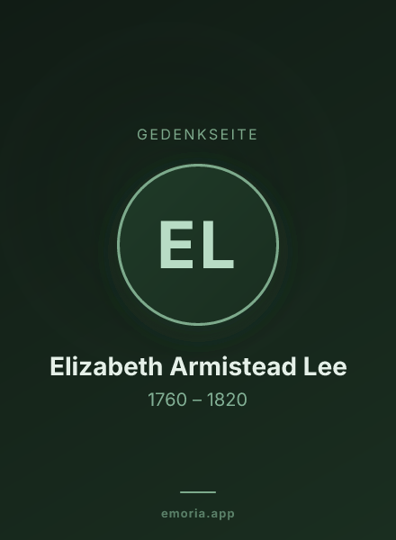 Gedenkportrait von Elizabeth Armistead Lee