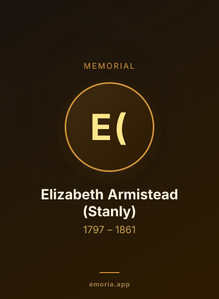 Memorial portrait of Elizabeth Armistead (Stanly)