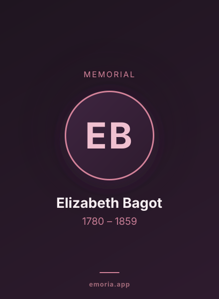 Memorial portrait of Elizabeth Bagot