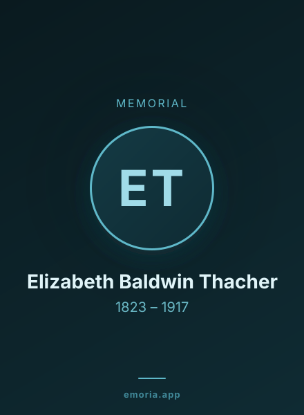 Memorial portrait of Elizabeth Baldwin Thacher