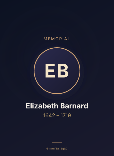 Memorial portrait of Elizabeth Barnard