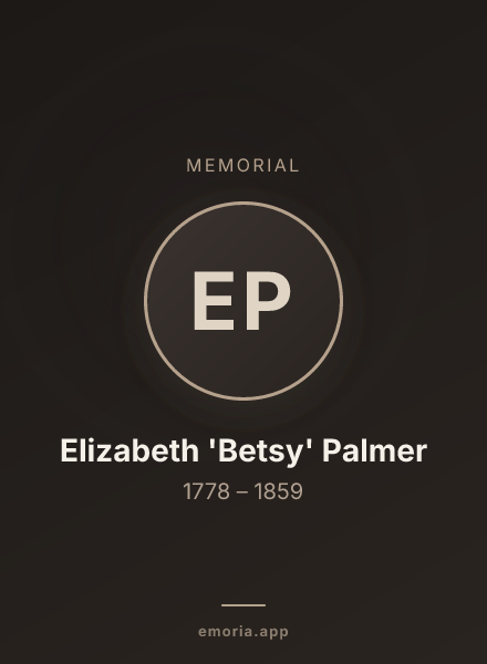 Memorial portrait of Elizabeth 'Betsy' Palmer