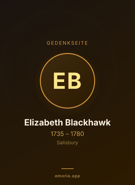 Gedenkportrait von Elizabeth Blackhawk