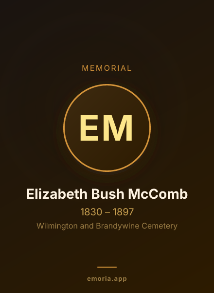 Memorial portrait of Elizabeth Bush McComb