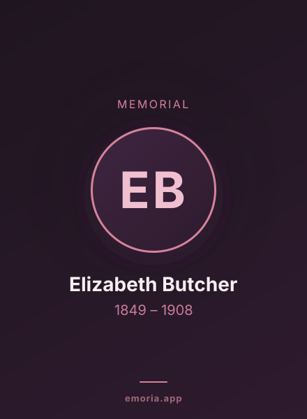Memorial portrait of Elizabeth Butcher