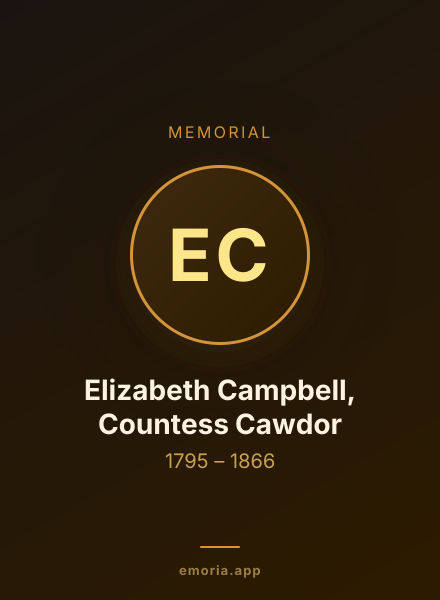 Memorial portrait of Elizabeth Campbell, Countess Cawdor