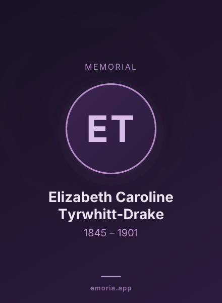 Memorial portrait of Elizabeth Caroline Tyrwhitt-Drake