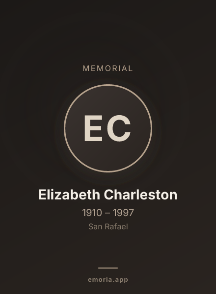Memorial portrait of Elizabeth Charleston