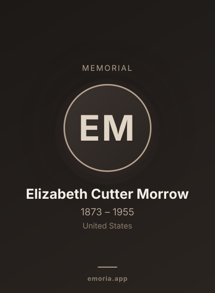 Memorial portrait of Elizabeth Cutter Morrow