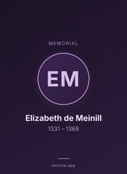 Memorial portrait of Elizabeth de Meinill