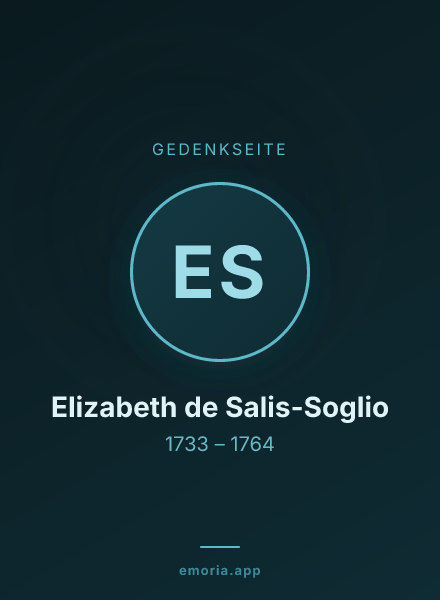 Gedenkportrait von Elizabeth de Salis-Soglio