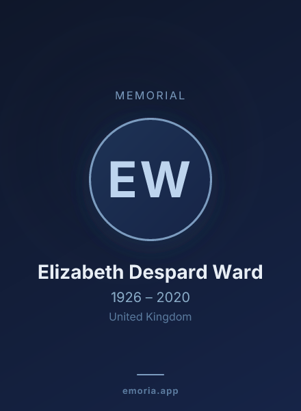Memorial portrait of Elizabeth Despard Ward