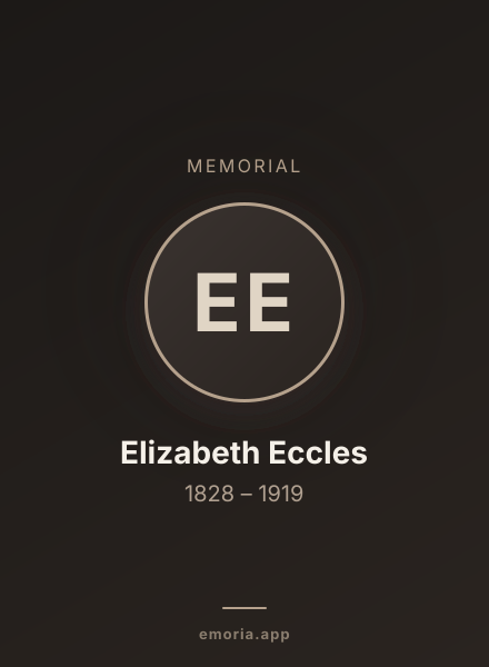 Memorial portrait of Elizabeth Eccles